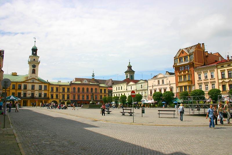 Staden Cieszyn i Polen