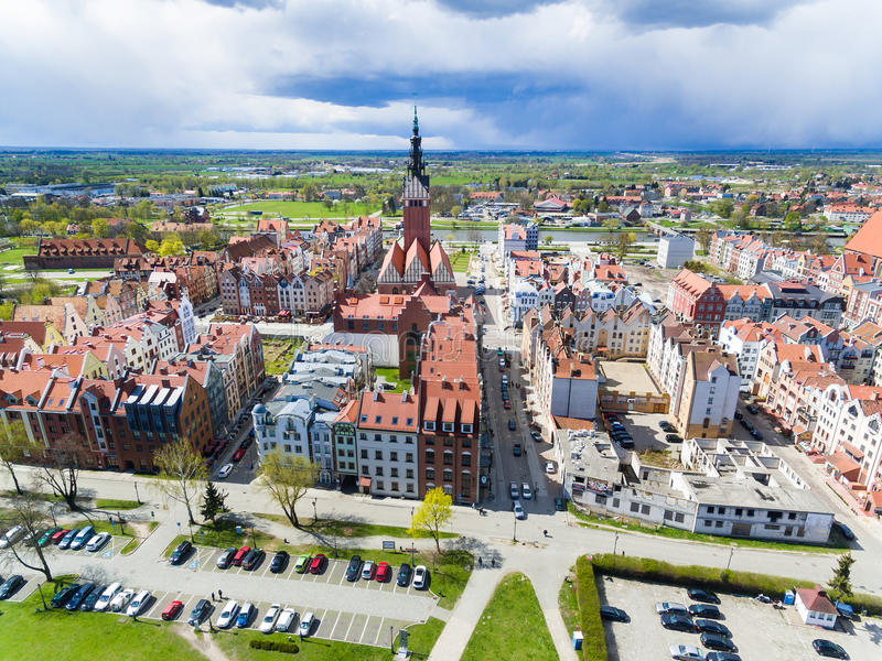 Staden Elblag i Polen