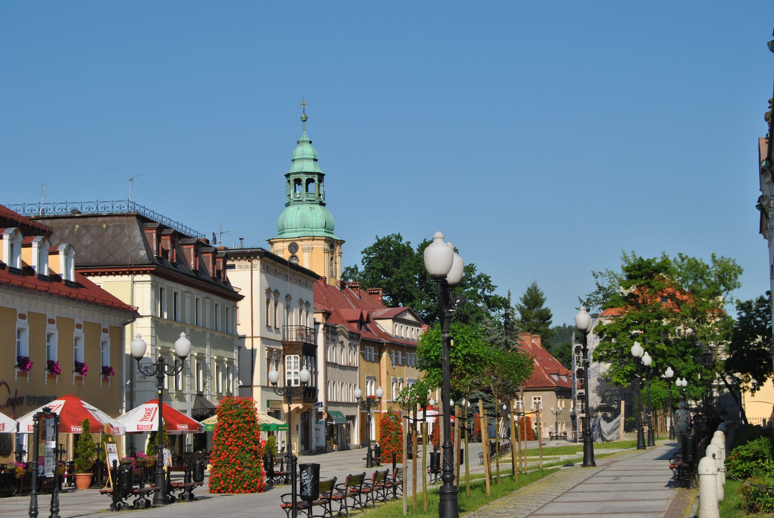 Staden Jelenia Gora i Polen