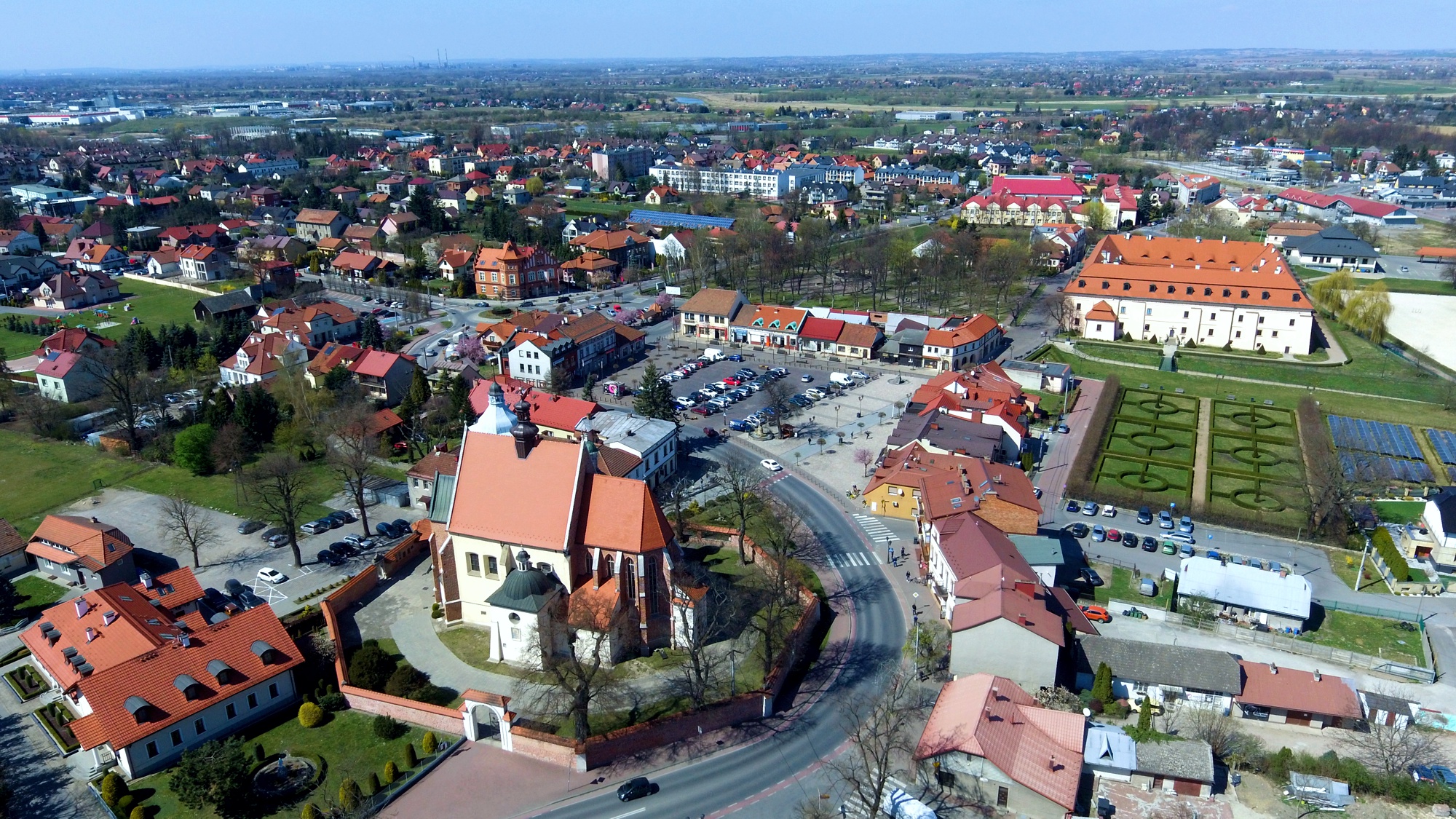 Staden Niepolomice i Polen