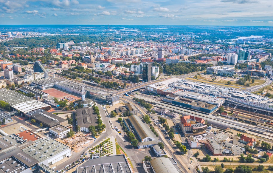 Staden Poznan i Polen