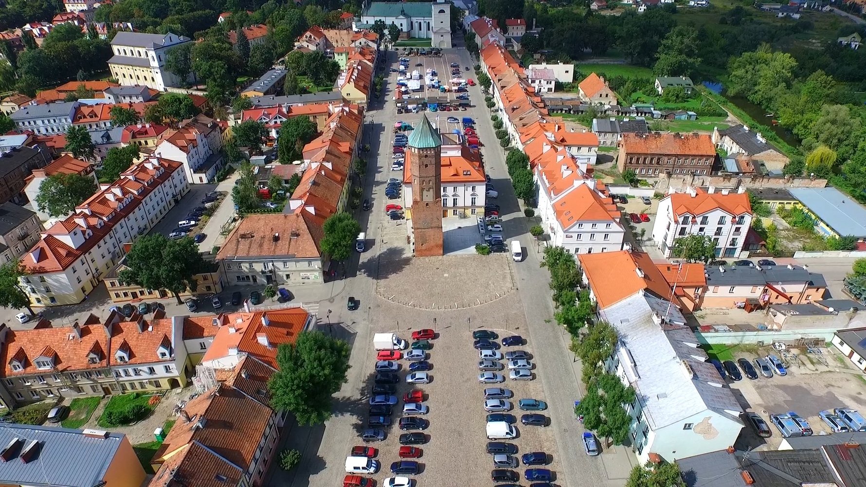 Staden Pultusk i Polen